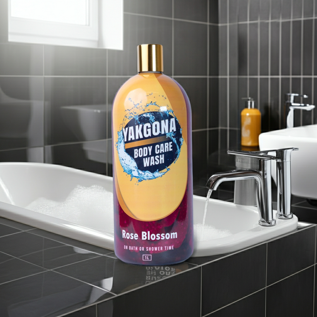 1L Yakgona Body Care Wash - Rose Blossom